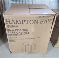 Hampton Bay Courtland shaker 36" corner base