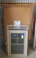 Quaker double hung window, Anderson screen, and
