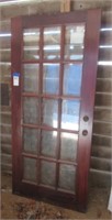 Simpson 15 Panel glass exterior door. Measures