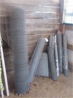 Large assortment of poultry fencing.