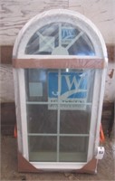 JELD-WEN fixed arch window. Measures 24" W x 48"