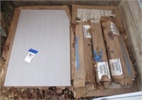 (8) Boxes of tile and (3) boxes of trim. Tile