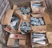 (9) Boxes of various Simpson strong tie brackets