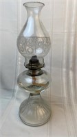 18" glass oil lamp