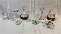 Assortment of art glass figurines