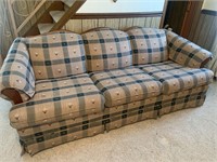 Smith Brothers of Berne plaid patterned couch