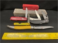 Pocket Knives & Sharpening Stone