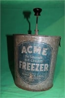 Vintage Acme 5 Minute Ice Cream Freezer