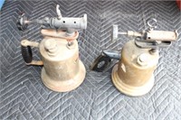2 Vintage Brass & Copper Blow Torches