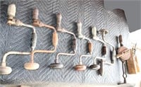6 Vintage Hand Drills & Egg Beater Hand Drill