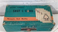 Vintage automatic card shuffler