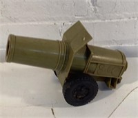 10" Ideal Toy Plastic Cannon Shoots