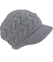 NEW Womens Winter Warm Knit Hat Grey