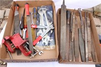 Misc. Files, Open End Wrenches & Sm. Vise