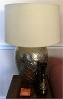 Metallic Lamp & Vase