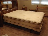 Queen size pillow top mattress, & box spring
