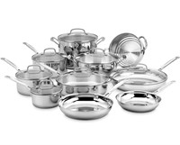 Cuisinart Stainless 17 Piece, Cookware Set