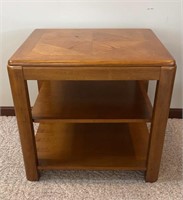 Solid/Pressed Wood End Table w/ Removable Shelf,