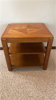 Solid/Pressed Wood End Table w/ Removable Shelf &