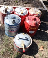 6 Metal Gas Cans