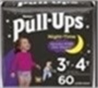 Pull-Ups Night Girls' Training Pants 3T,4T 60ct