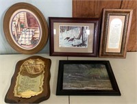 Framed Prints & Ten Commandments Plaque