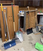 Shovels, Rakes, & Post Hole Digger