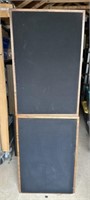 PAIR OF LARGE FLOOR SPEAKERS POSSIBLY REALISTIC