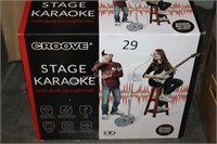 croove stage karaoke with dual microphones