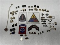 LARGE LOT OF CUFF LINKS, PINS, TIE CLIPS &