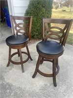 2 swivel bar stools