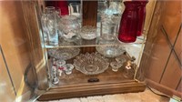 Assorted glassware bells & vases