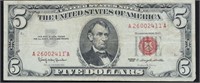 FIVE DOLLAR RED SEAL VF