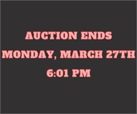 March 27 - Online Only Auction