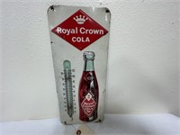 Metal Royal Crown Cola Thermometer 13-1/2"