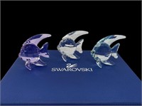Swarovski Crystal Fish (Set of 3) in Original Box