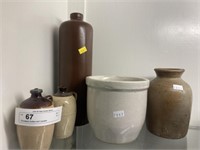 Stoneware Bottles and Canisters