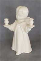 13.5" Ceramic Angel Candle Holder