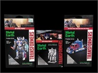 (3) Metal Earth Transformers Steel Model Kits