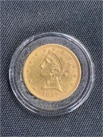 1897 Five Dollar Gold Coin