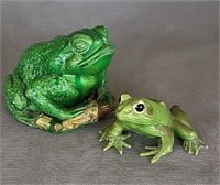 Ceramic & Resin Frog Decor