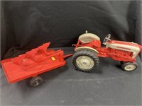 Hubley Ford Toy Tractor with Implements