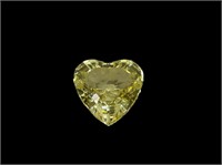 Swarovski Crystal Yellow Heart in Original Box