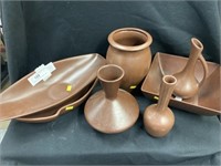 Seven Pieces of Royal Haeger Pottery