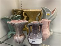 Seven Pieces Gonder Pottery