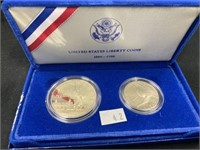Two 1986 Liberty Silver Coins