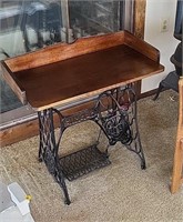 Antique Singer Treadle Base Desk