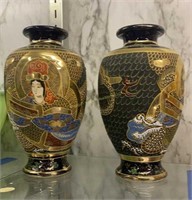 Japanese Moriage Vases