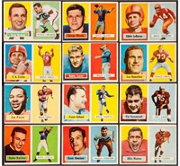 1957 Topps Football Partial Set w/ Unitas 109/154