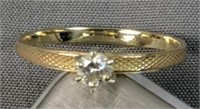 14k Gold Diamond Ring 1.2 Dwt